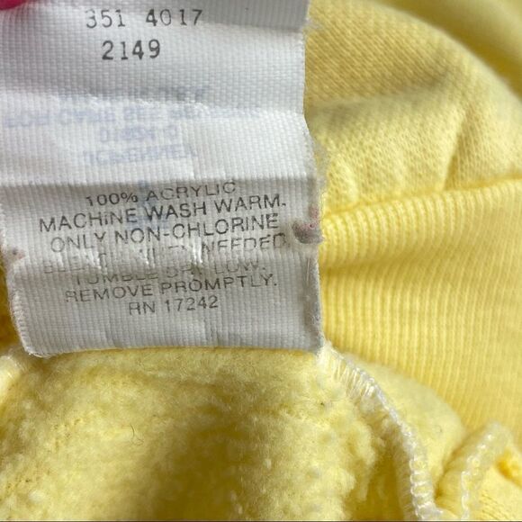 Vtg. 80s Jog Tog Yellow Graphic Geese Top Sz S - Picture 8 of 9